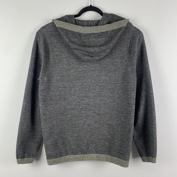 Carbon 2 Cobalt Cardigan Hoodie Sweater Mens Large Gray Two-Tone Button Up - Picture 6 of 10